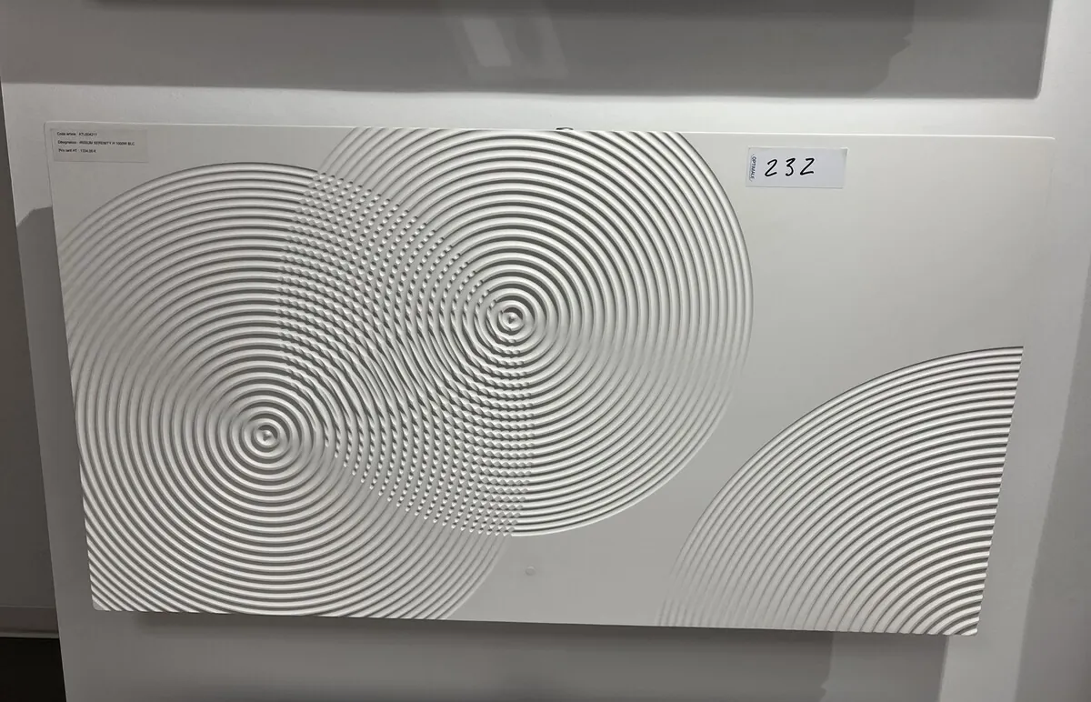 Lot n°232 - Radiateur életrique ATLANTIC 1000 W façade décor largeur 1100 H 610
