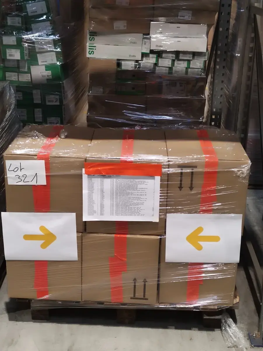 Lot n°321 - : Canalis KB/KBA/KBB/KN/KNA/KSA/KSB-accessoires ( 151 au total ), bloc de secours ( 26 au total ), borne/pont de couplage/cloison extrémité ( 828 au total ), embout de câble Linergy AZ5/DZ5 de 0,34 mm² à 6 mm² ( 8200 au total ) + divers