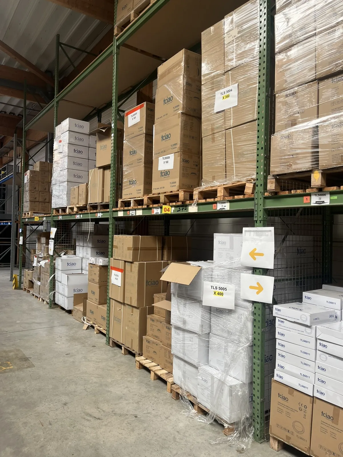 Lot n°374 - Rack charges lourdes H des échelles 5500 L de lisses 2700 L totale 22,50 M